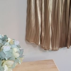 Willi Smith Gold pleated skirt